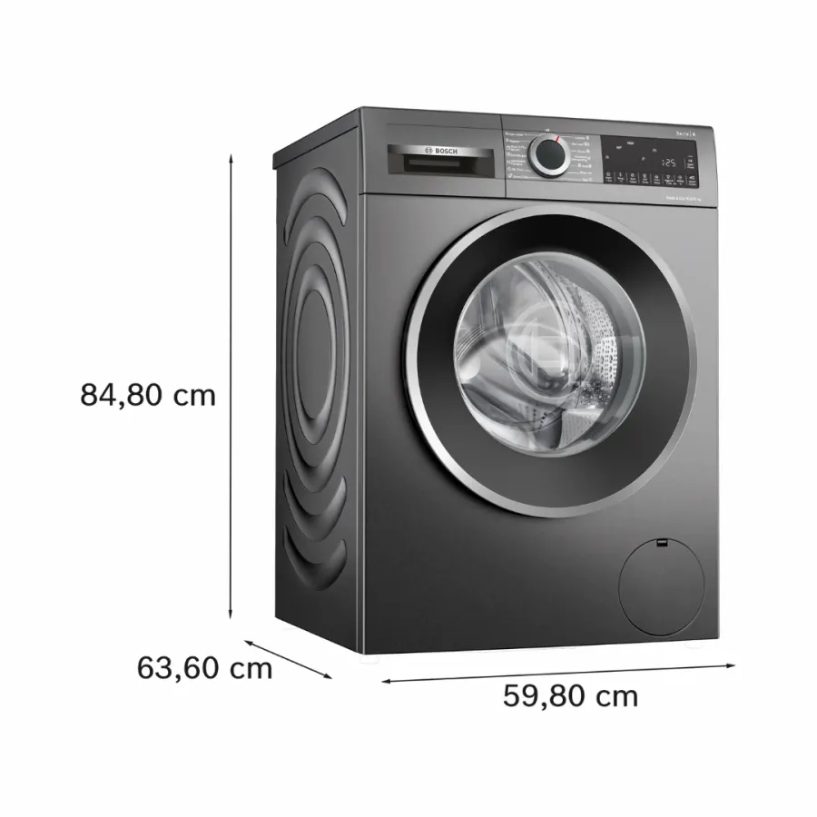 Bosch 10.5/6 KG Inverter Fully Automatic Front Load Washer Dryer Washing Machine(WNA2E4UCIN)