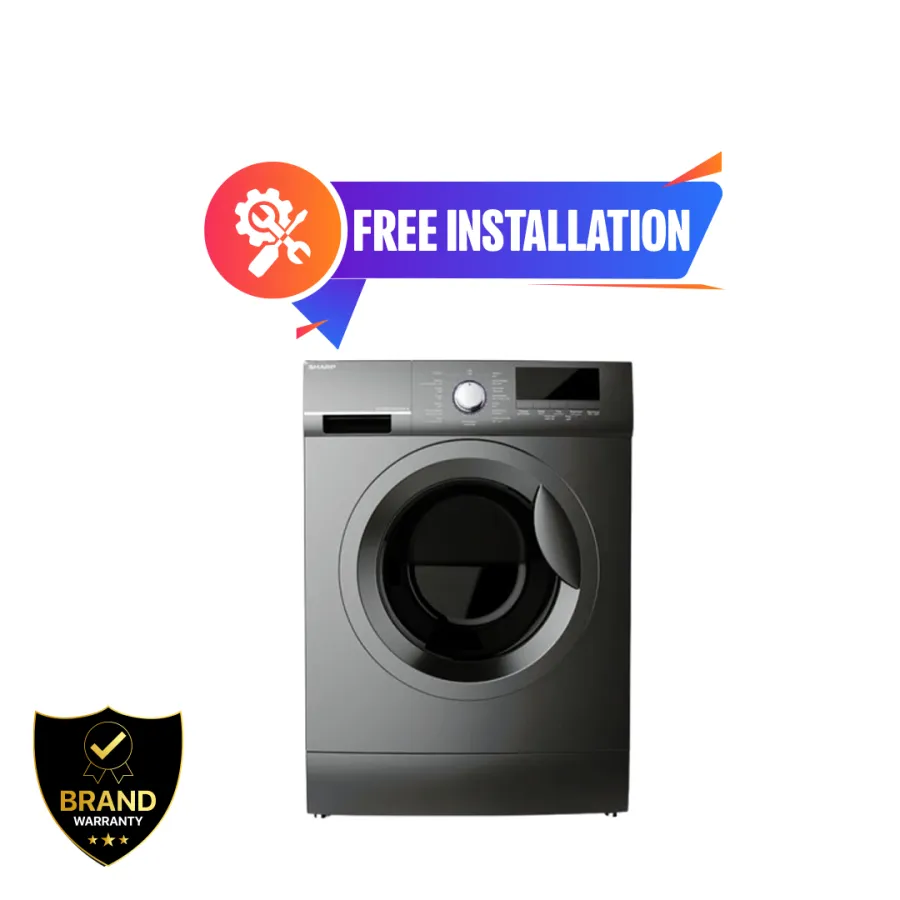 Sharp 9Kg Front Loading Washing Machine (ES-FE912DLZ-S)