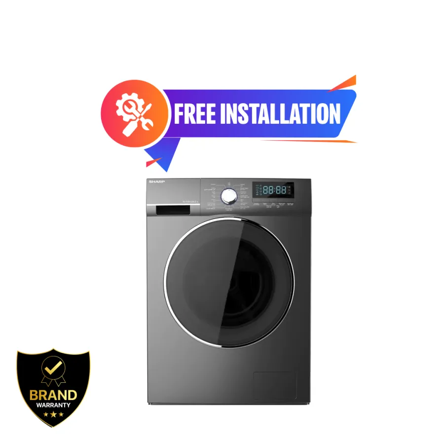 Sharp 8kg Front Loading Washing Machine (ES-FS812DLZ-S)