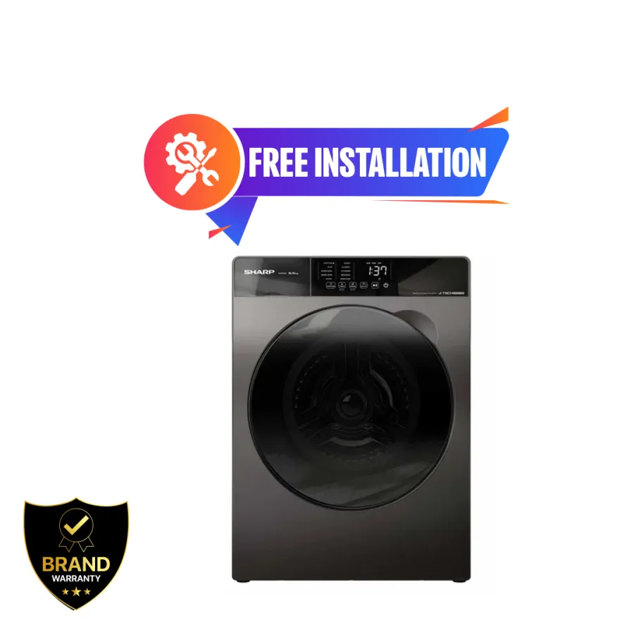Sharp 8.5kg Full Auto Front Loading Washing Machine (ES-FW85SG)