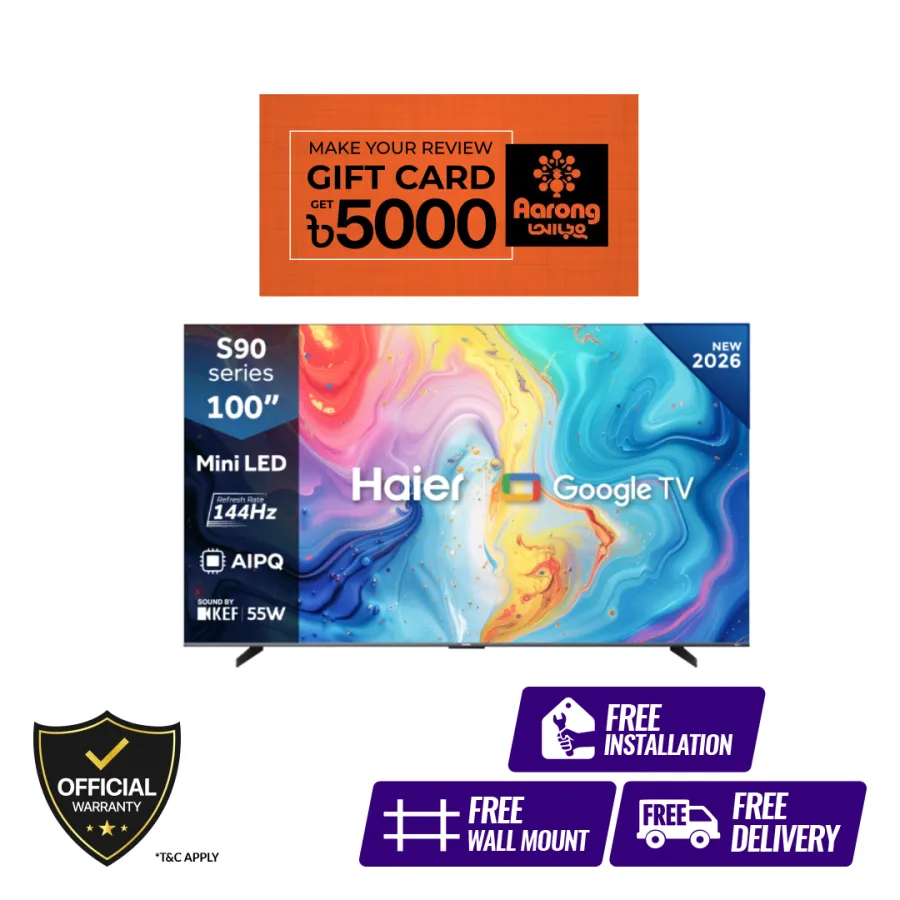 Haier 100 Inch QD-Mini LED 4K Google TV (H100S90FUX)