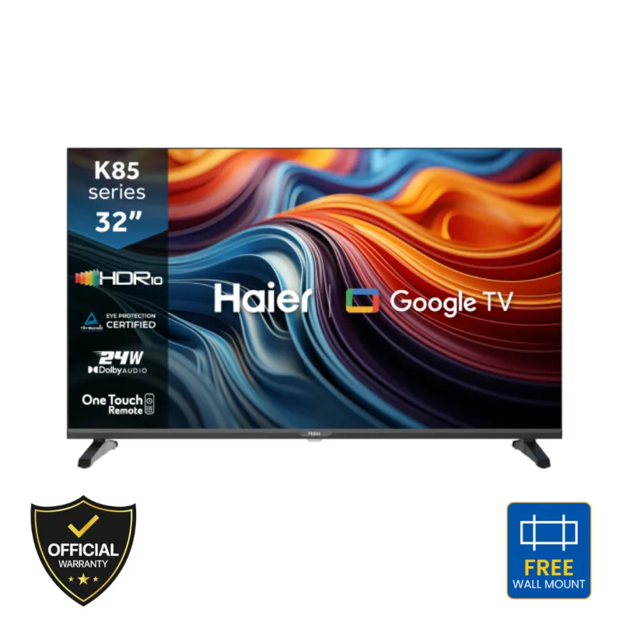 Haier 32 Inch Bezel Less Google TV (H32K85GX)