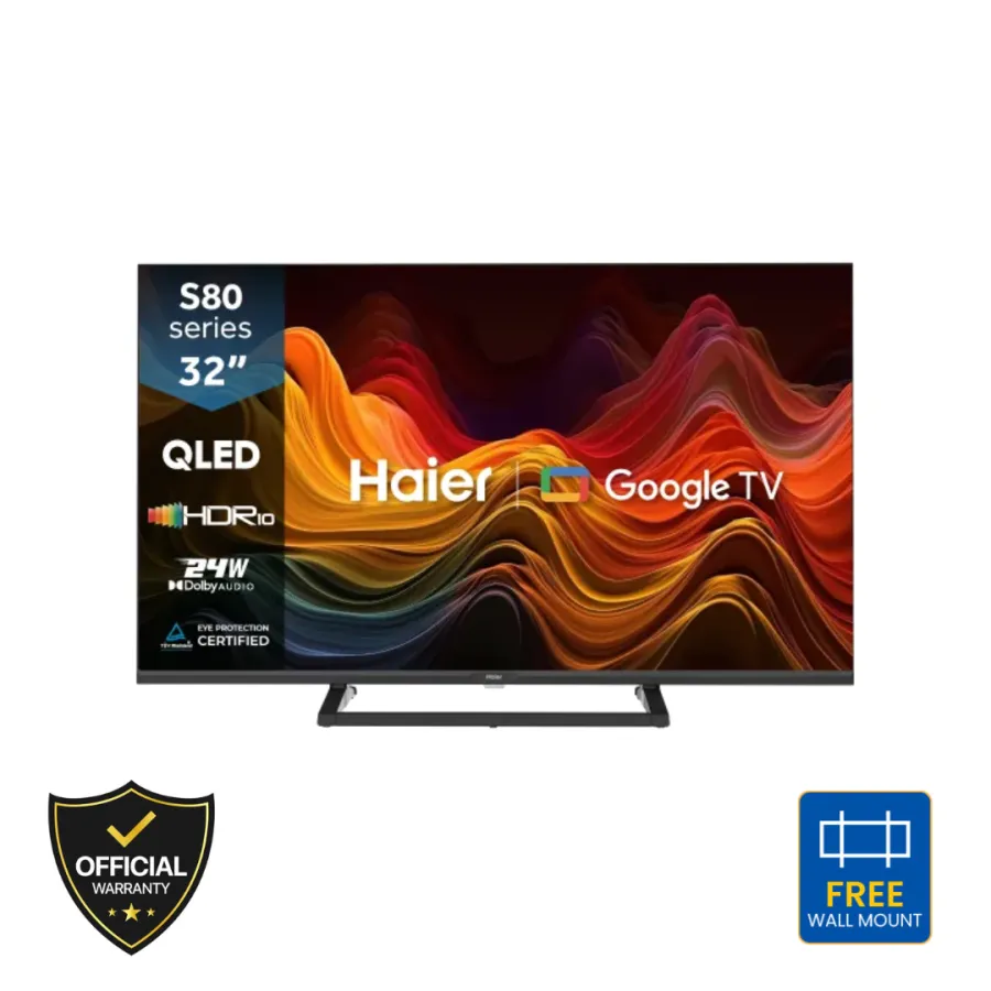 Haier 32 Inch FHD QLED Google TV (H32S80GFX)