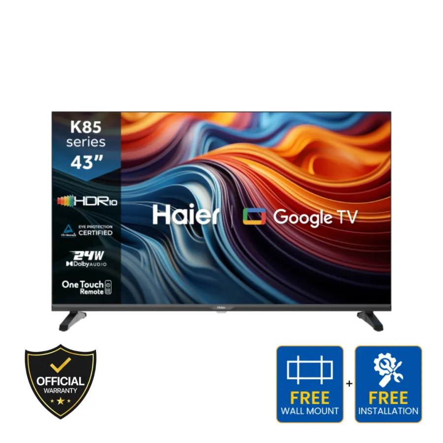 Haier 43 Inch FHD Google TV (H43K85GFX)