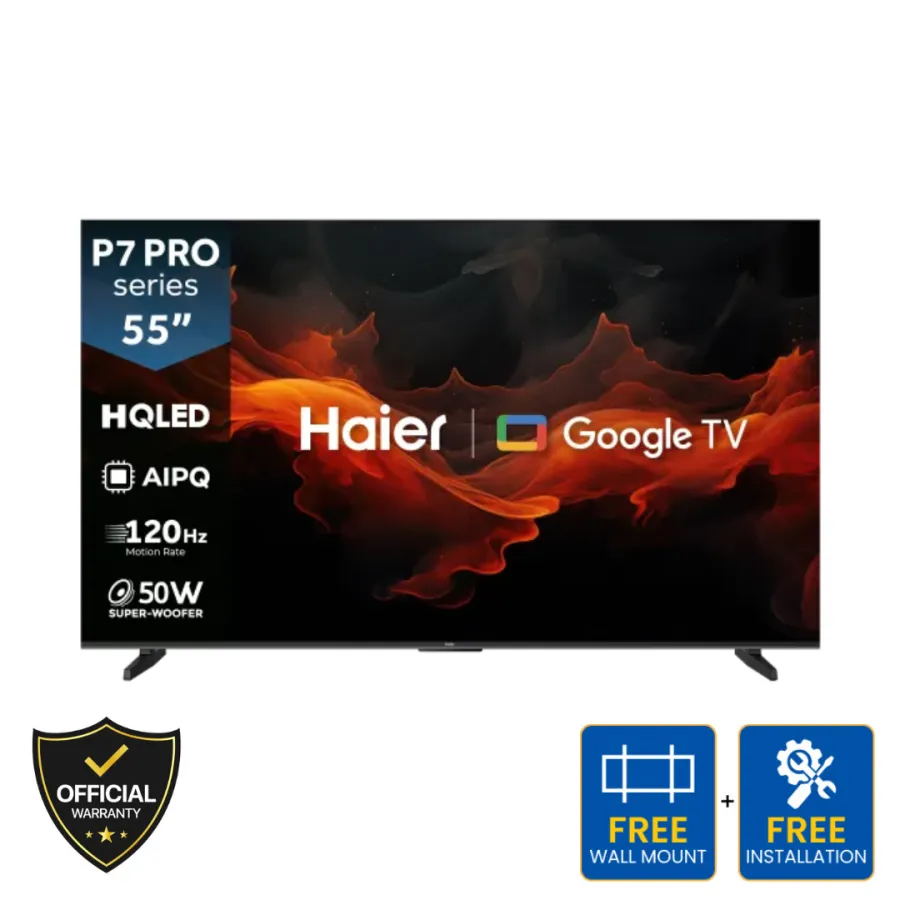 Haier 55 Inch HQLED Pro 4K Google TV (55P7PRO)