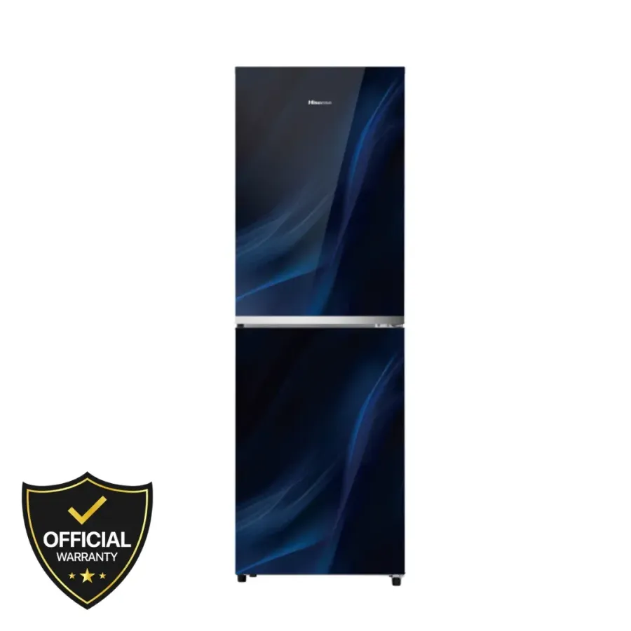 Hisense 277 Liters TMF Glass Door Refrigerator Fusion Blue (RTDG276NAFB/BD3)