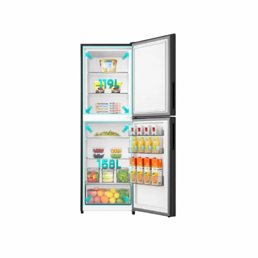 Hisense 277 Liters TMF Glass Door Refrigerator (RTDG276NARG/BD3)