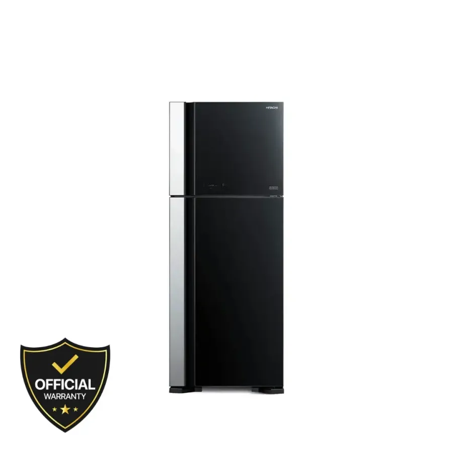 Hitachi 489 Liters Big 2 Glass Series No Frost Freezer (RVG560P7PB-KD-GBK)