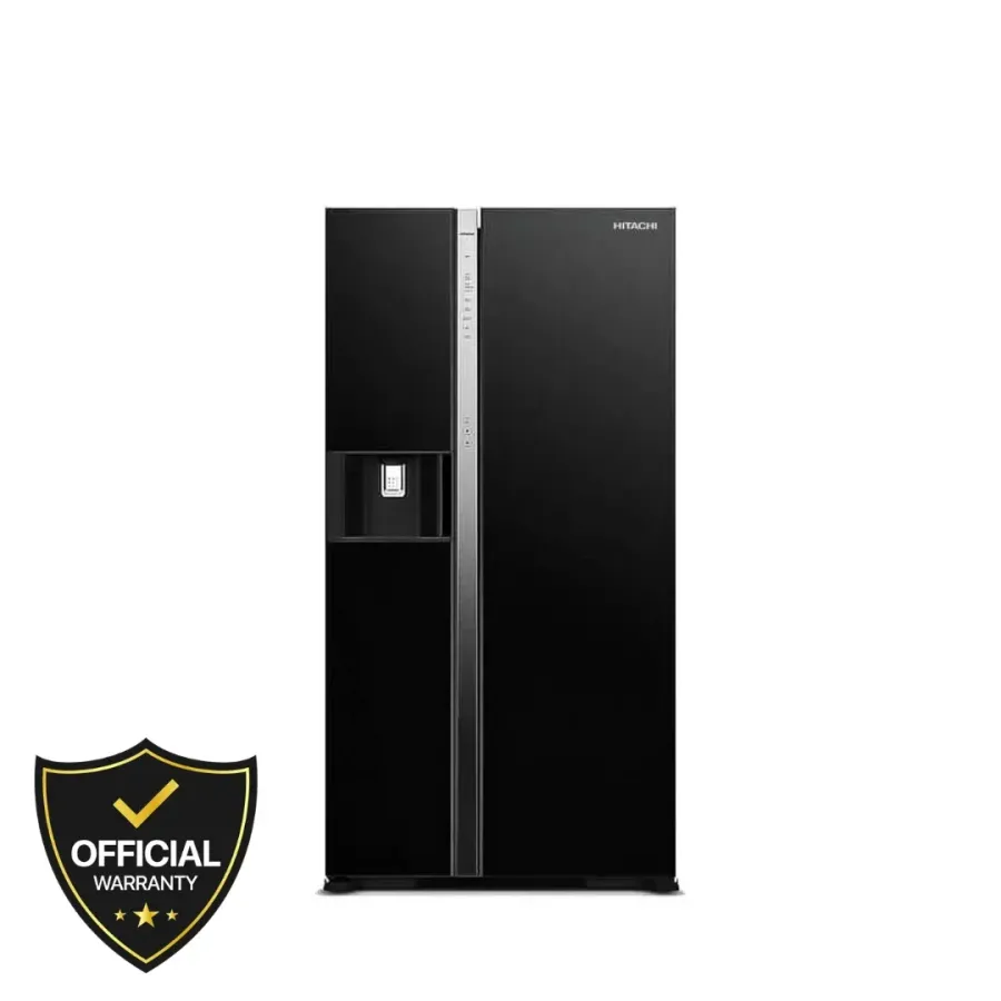 Hitachi 633L Side By Side Refrigerator (RSX800GPB0-GBK)