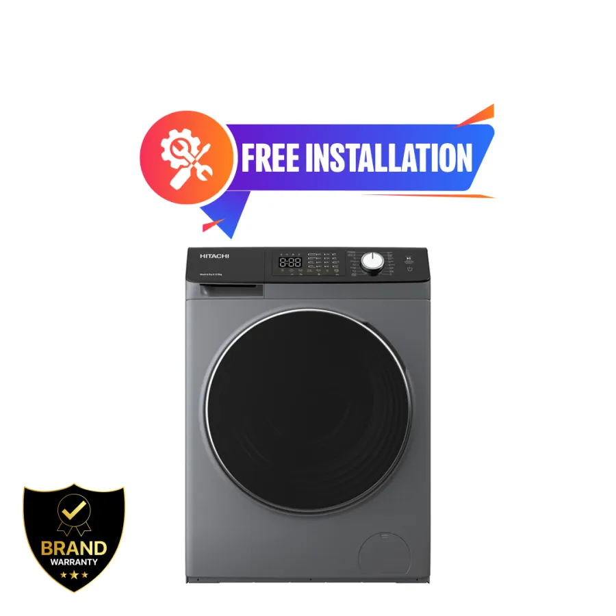 Hitachi 10.5kg Front Loading Washing Machine (BD-1054HVOS)