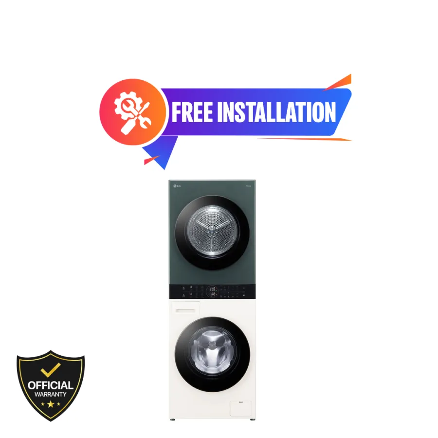 LG 14/10kg Front Load Washer & Dryer Washing Machine (WT1410NHEG)