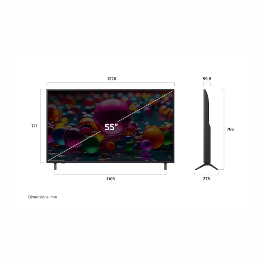 LG 55 Inch AI 4k UHD Smart TV (55UA8450)