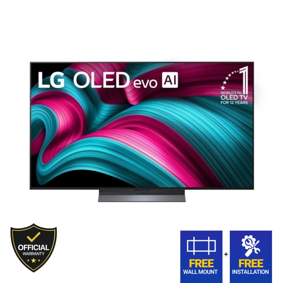 LG 65 Inch OLED evo AI C5 4K Smart TV (OLED65C5)