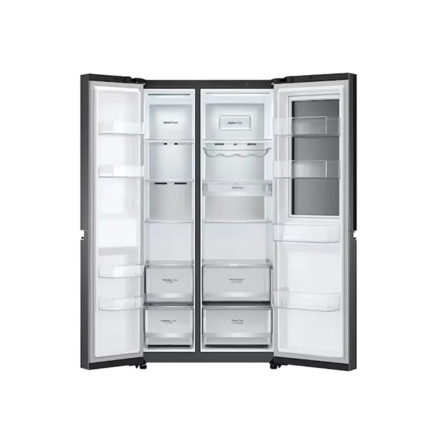 LG 694 Liter Side by Side Instaview Refrigerator (2B257BMCX-VS6-KNOCK)
