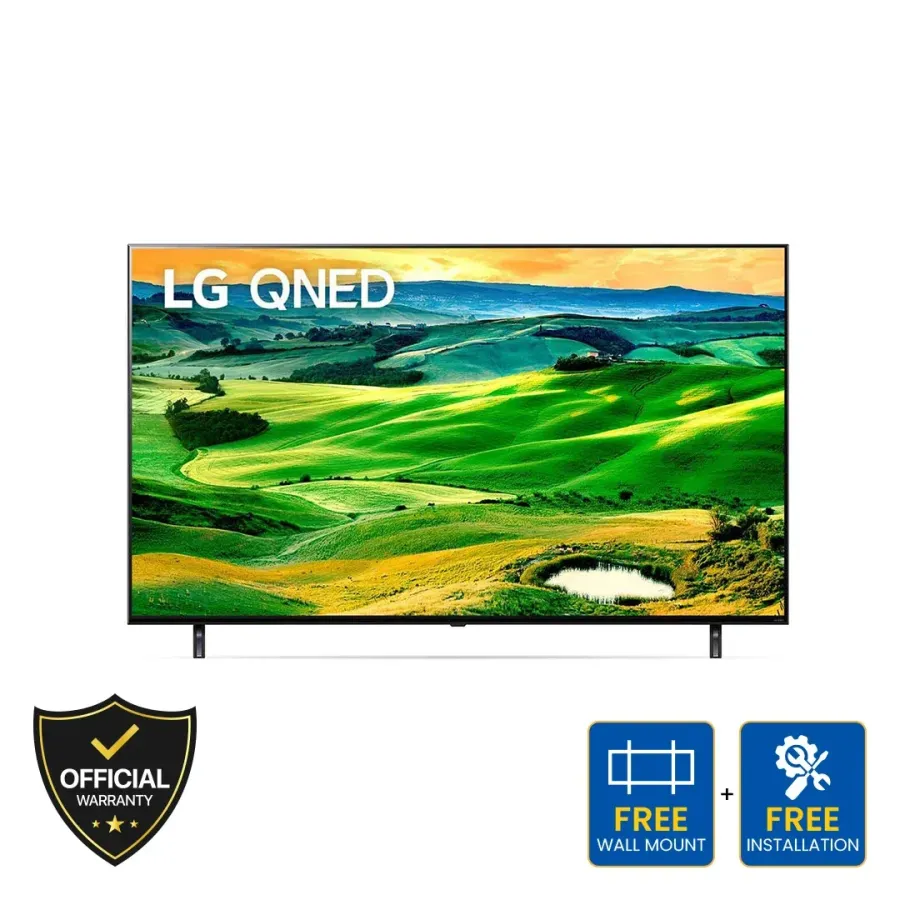 LG 75 inch QNED 4K Smart TV (75QNED80)