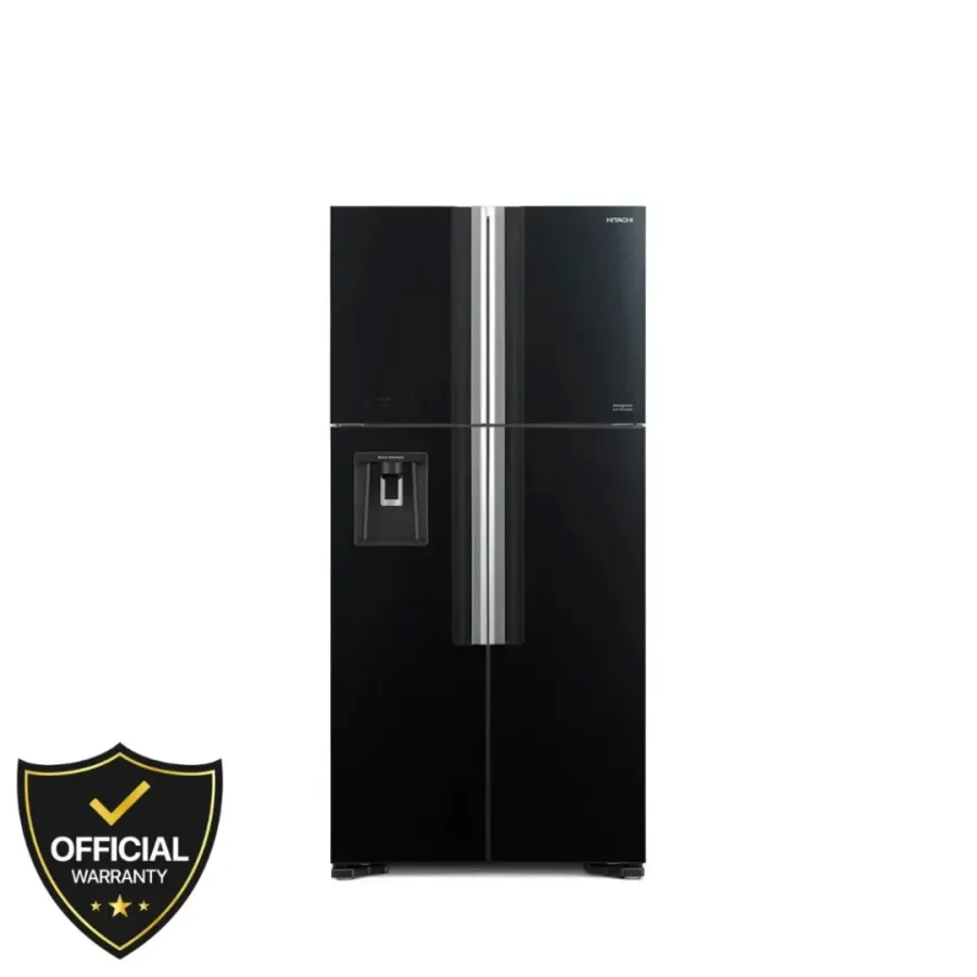 Hitachi 586 Liters Big French No Frost Side by Side Refrigerator (RW690P7PB-KD-GBK7)