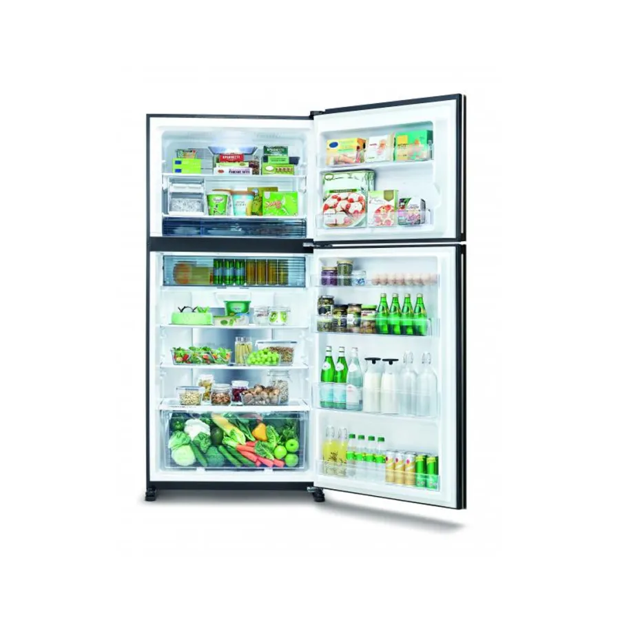 Sharp 600 Liters Glass Door Inverter Refrigerator (SJ-PG60P2-BK)