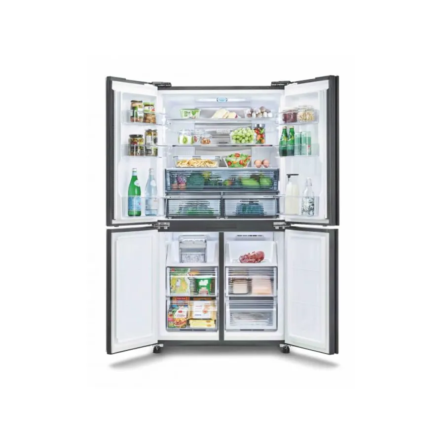 Sharp 567 Liters 4 Door Side by Side Refrigerator (SJ-VX57PG-BK)